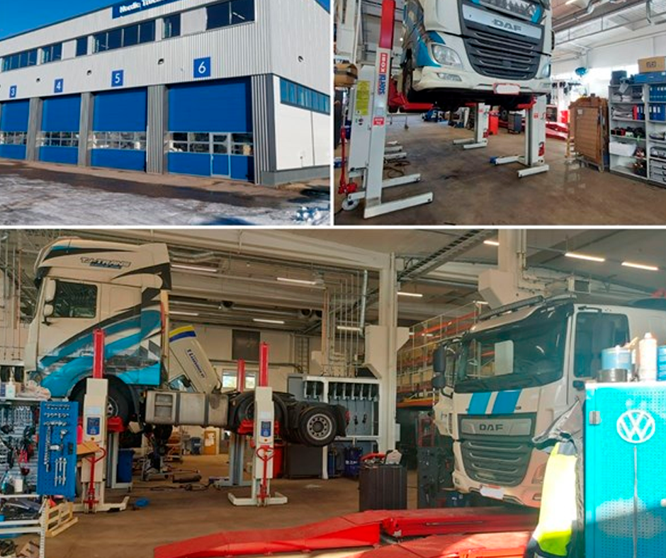 NORDIC TRUCKCENTERIN VANTAAN TOIMIPISTEESEEN UUDET KORJAAMOTILAT