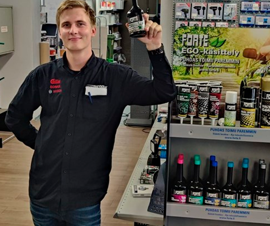 SAVON DIESEL OY:N ASENTAJIEN SUOSIKKI ON FORTÉ MOTOR FLUSH