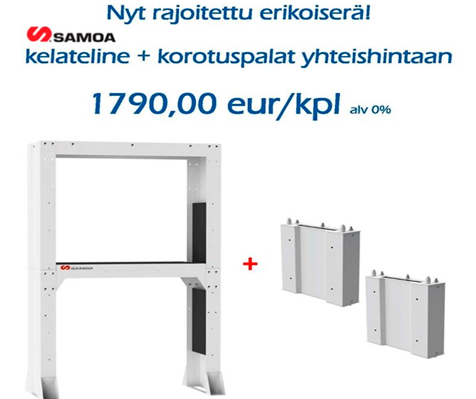 HETI TOIMITUKSEEN ERIKOISERÄ SAMOAN KELATELINEITÄ