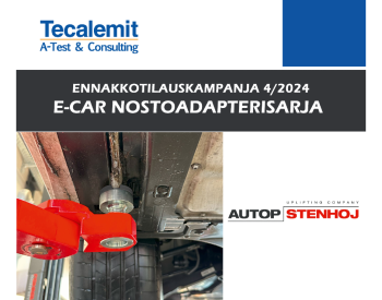 ENNAKKOTILAUSKAMPANJA E-CAR NOSTOADAPTERISARJASTA