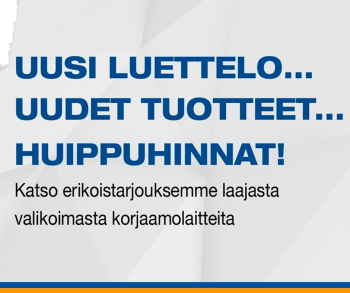 UUSI TARJOUSKAMPANJAMME LÄHTI KÄYNTIIN - SESONKIIN RENGASKONEITA!