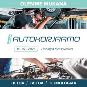 TULE MUKAAN! AUTOKORJAAMO 2025 14.-15.3. HELSINGIN MESSUKESKUS